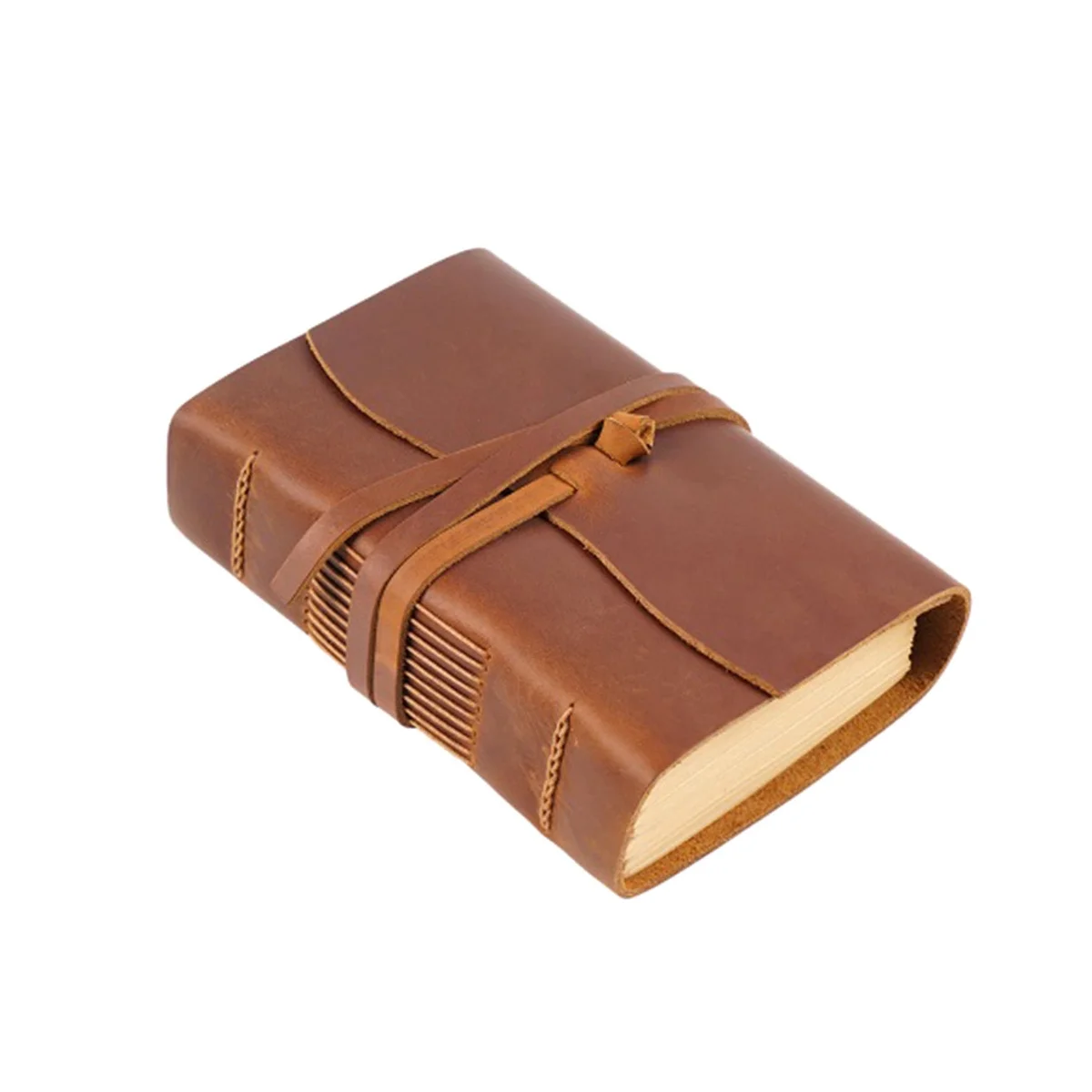 Handmade Leather Journal - 100X155Mm Leather Bound Daily Writing Notebook & Journals To Write in for Travel/Diary