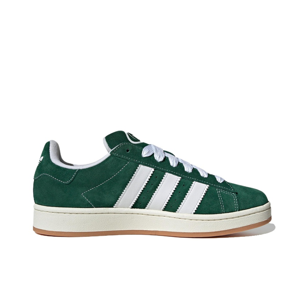 Adidas Originals CAMPUS 00s กางเกงขาสั้นบอร์ดต่ําลําลองสําหรับผู้ชายและผู้หญิงกันลื่นสีเขียว