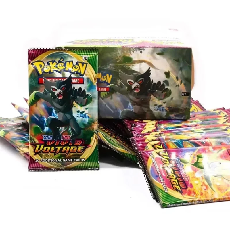 Random 9Pcs/Bag Pokemon Cards Pikachu Colorful Card Set GX Tag Team Vmax EX Game Trading Collection Card Game Party Games Gifts