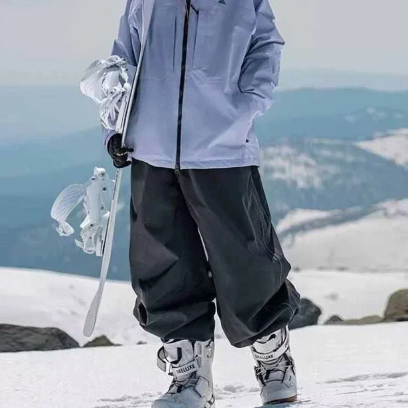 Herren Damen Single Board Skihose Wasserdicht Loose Fit Trainingshose Verschleißfeste professionelle Double Board Snowboardhose
