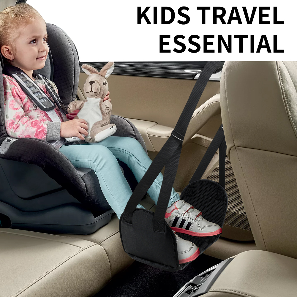 Newest Airplane Foot Hammock Airline Foot Rest With Removable Pad Adjustable Strap Foot Hammock With Menory Foam For Travel