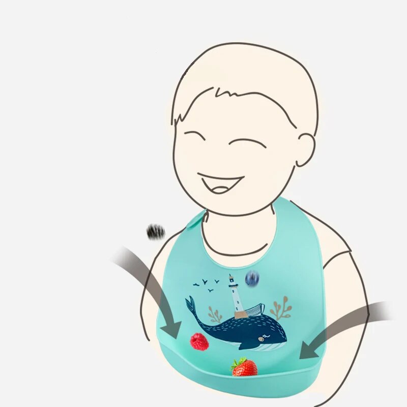 Baberos ajustables con imagen de Animal para bebé, babero impermeable con goteo de Saliva, delantales de dibujos animados para recién nacido, diferentes estilos