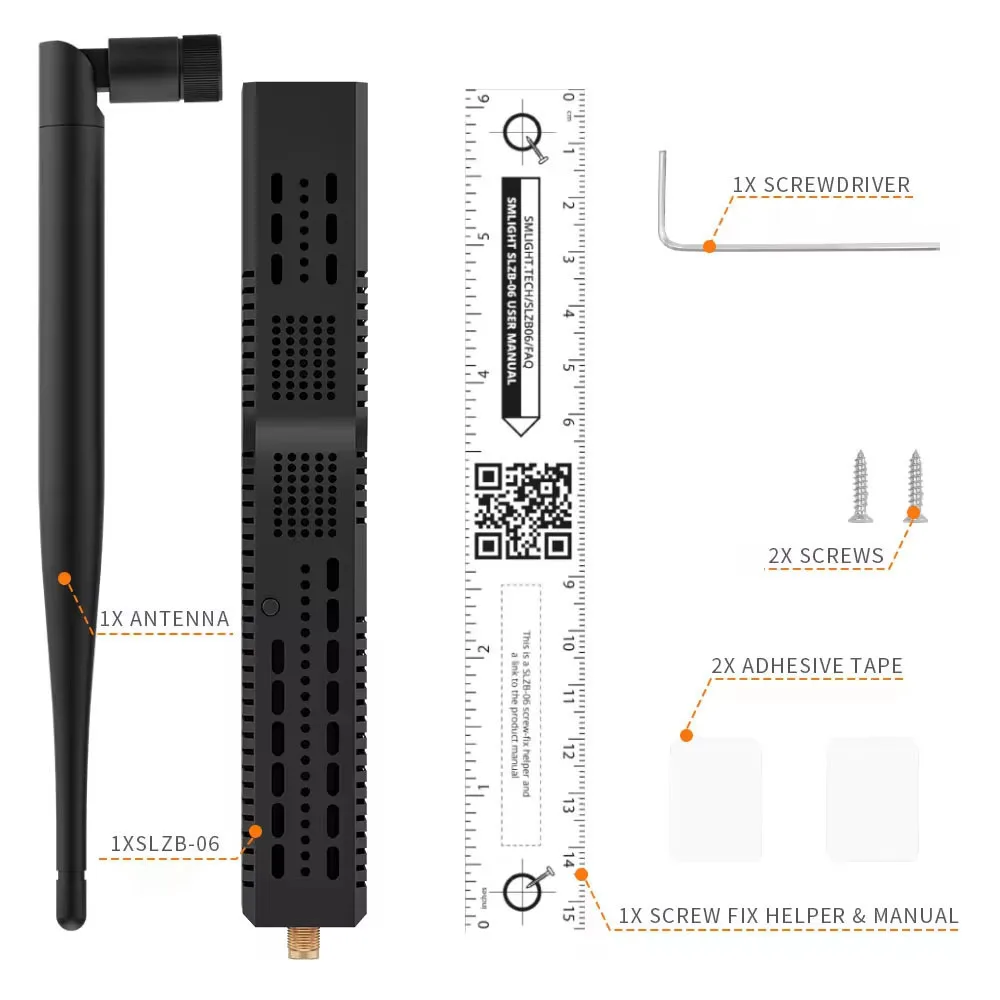 SMLIGHT SLZB-06-A Zigbee 3,0 a Ethernet, USB y WiFi Coordenador con soporte PoE, funciona con Zigbee2MQTT, asistente doméstico, ZHA