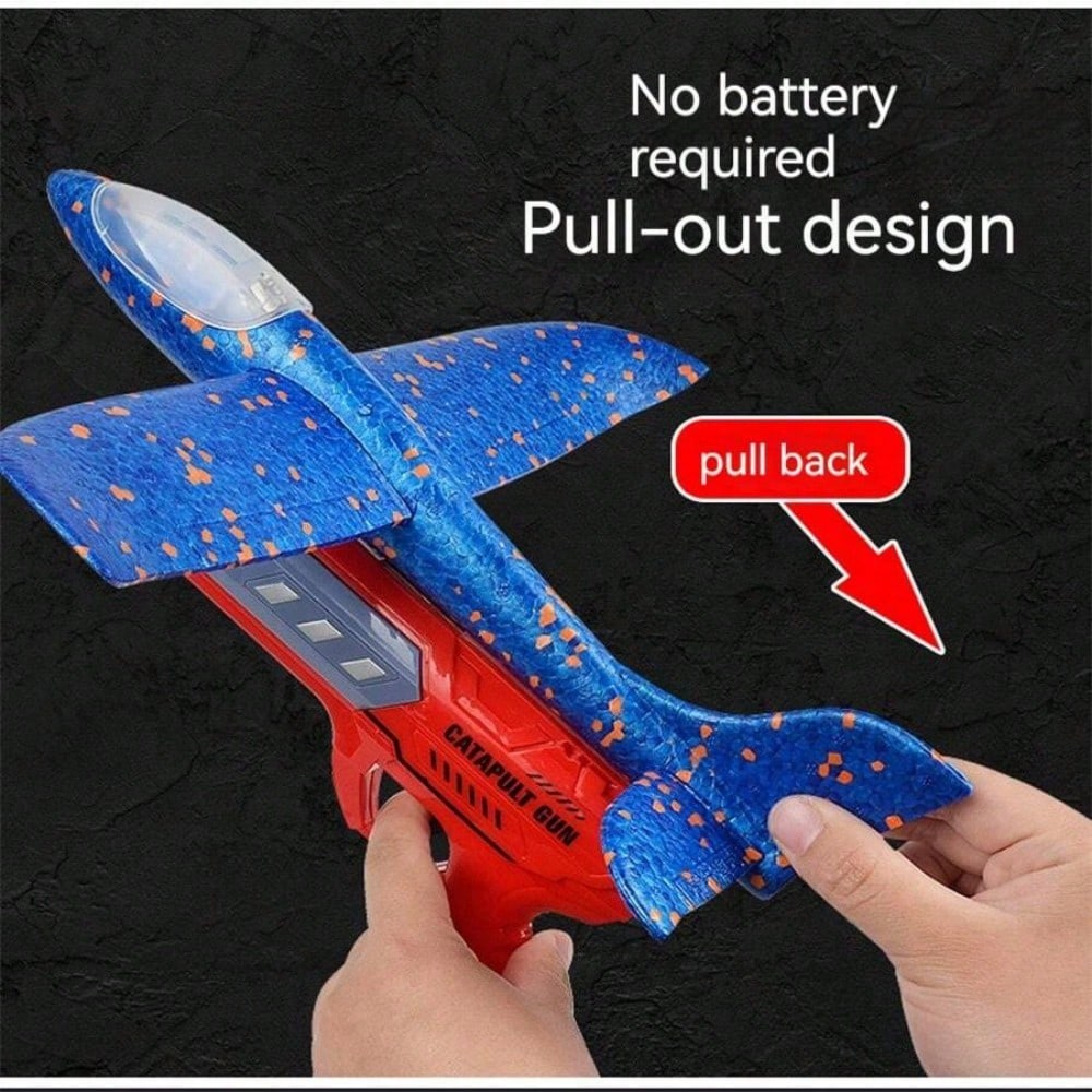Kids' Catapult Planes, Foam Planes, Gliders, Parent-Child Outdoor Shooting Flying Toys (Separate Accessory Packs for Purchase)