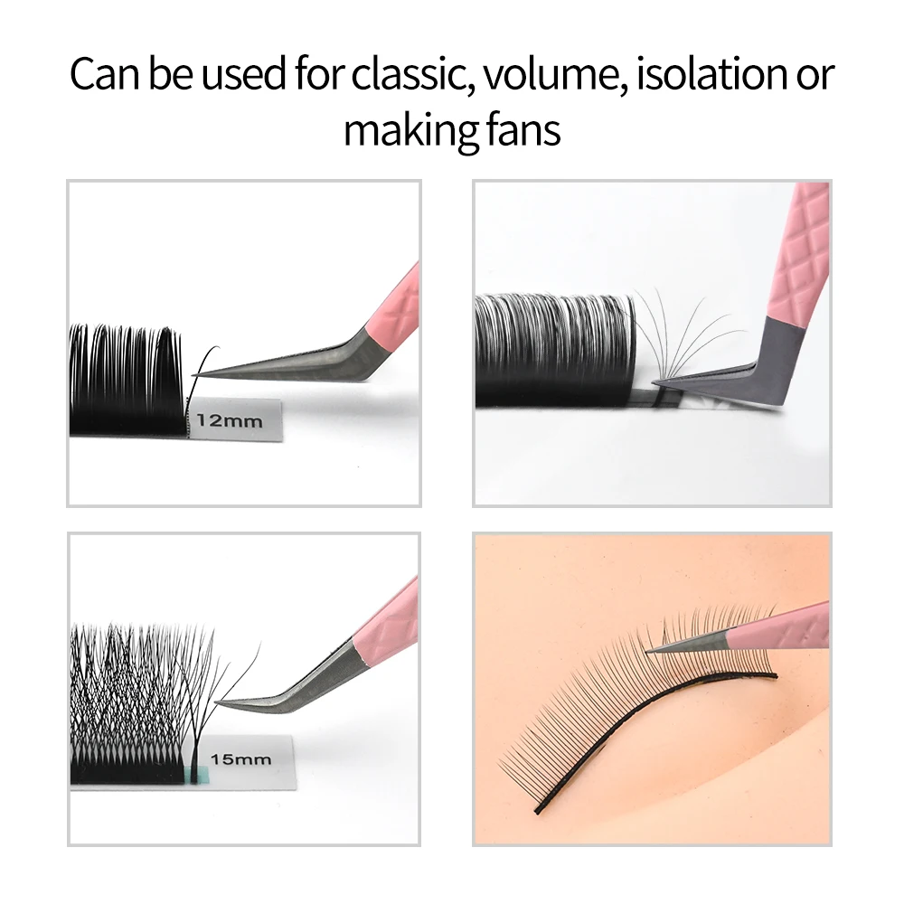 LAGEE Fiber Tip Eyelash Extension Tweezer Volume Isolation ที่แม่นยํา Lash แหนบเทคโนโลยีนาโนคิ้วจาก Nagaraku แต่งหน้า