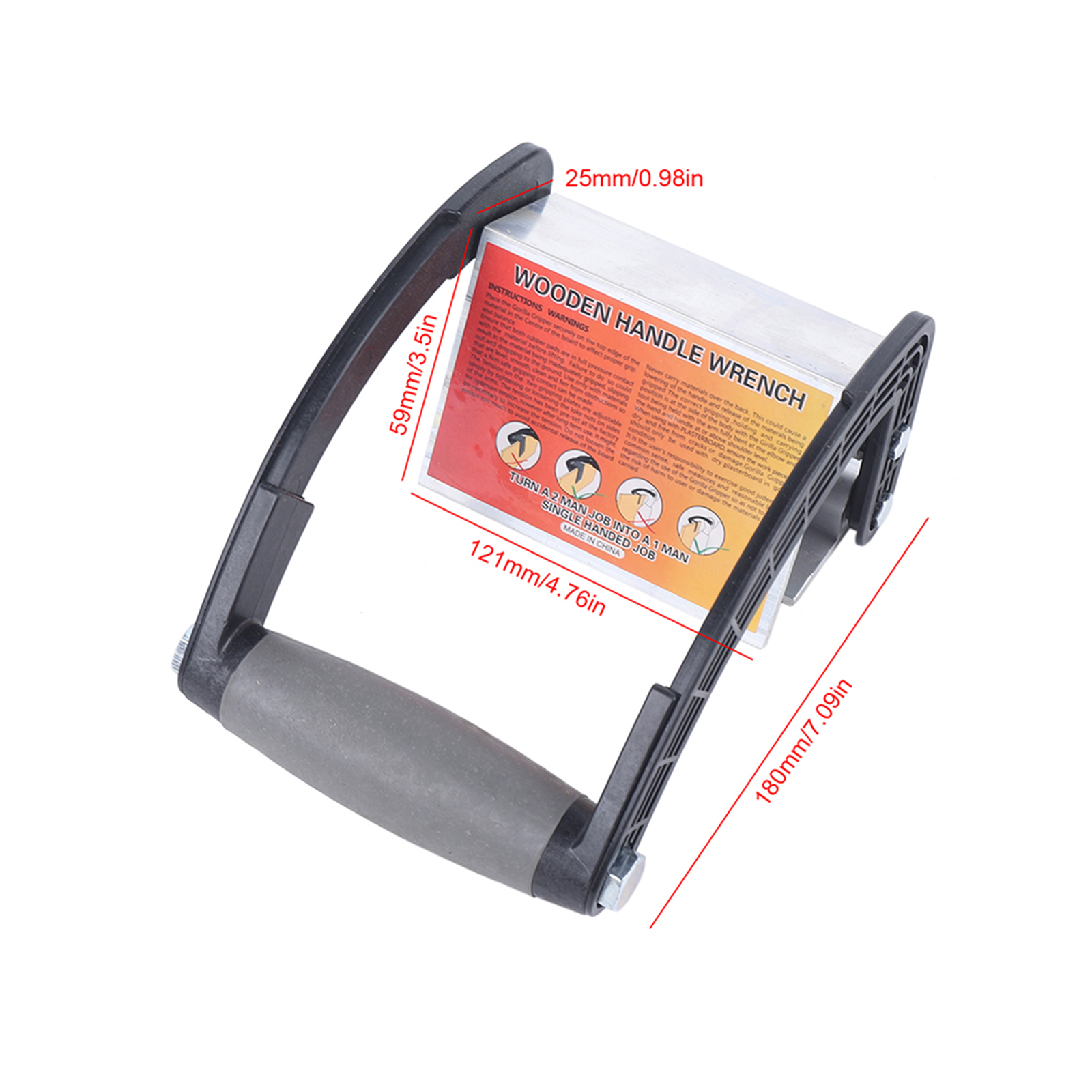 Board Lifter Gipskarton platte Holzplatte Hoch leistungs träger Lifter Tragegriff 50kg max Lift