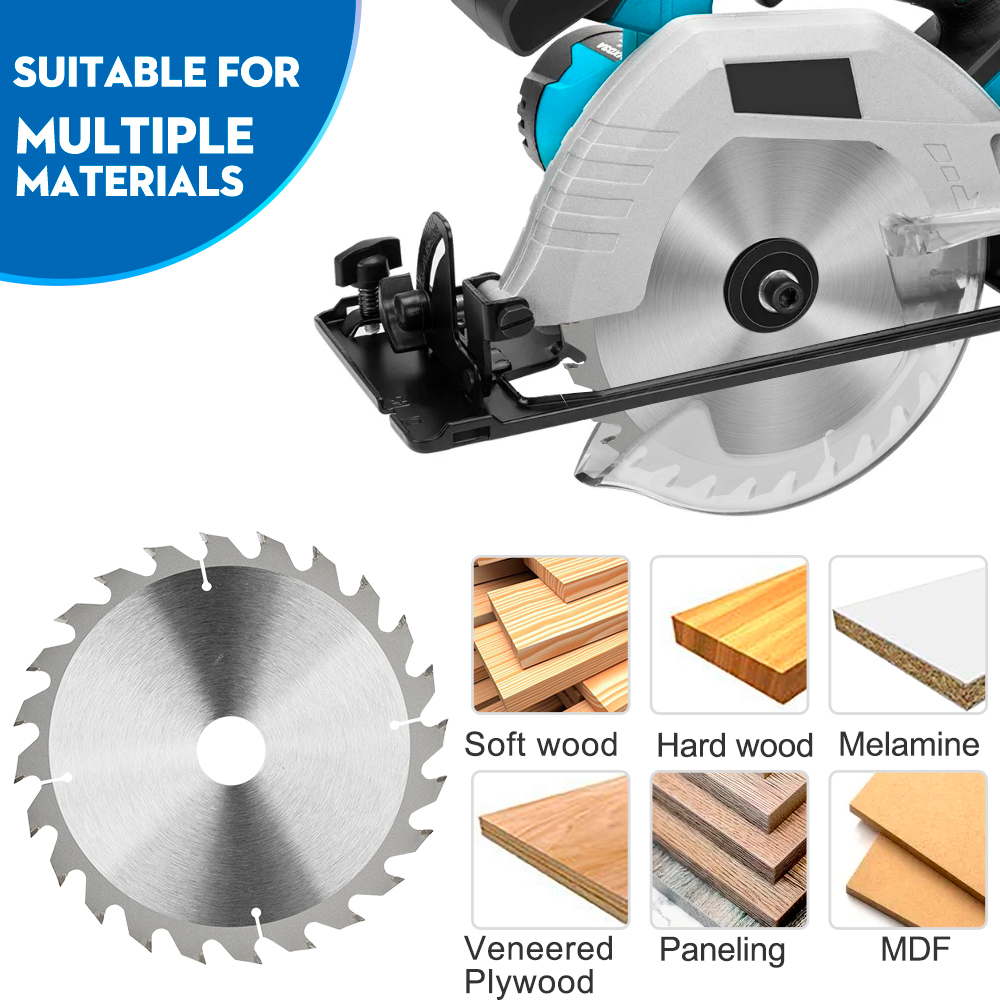 XCAN 165mm Circular Saw Blade TCT Carbide Saw Blade For Woodworking Cutting Tools Wood Cutting Disc 24/40/48/60T