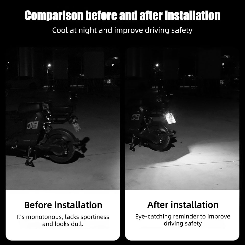 2 stks LED Devil's Eye kentekenverlichting Koplamp Voor Auto Motor Universele Gemodificeerde Decoratie enkel licht auto Accessoires