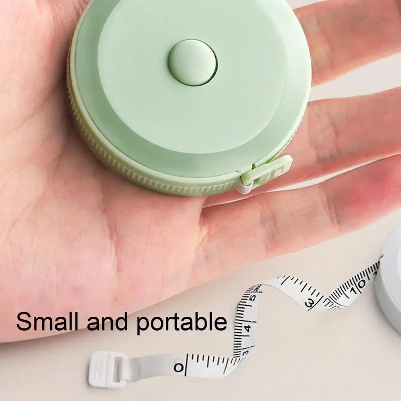 2M Mini Portable Leather Tape Measure Household Measuring Tape Measurement Of Three Dimensions Body Measuring Tape