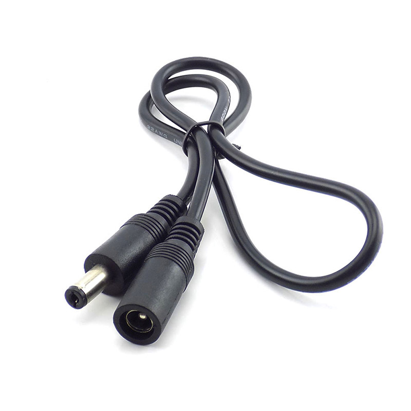 ESCAM Female to Male Plug CCTV DC Power Cable Extension Cord Adapter 12V Power Cords 5.5mmx2.1mm For Camera Power Extension Cord