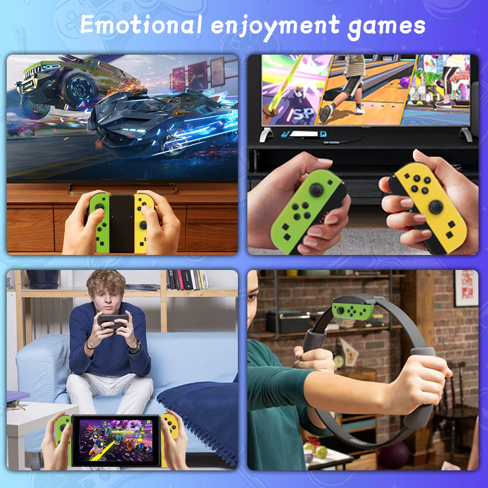 Gameped para Nintendo Switch/Ios/Android/Pc controlador de videojuegos inalámbrico Trubo Control consola Joystick con Bluetooth