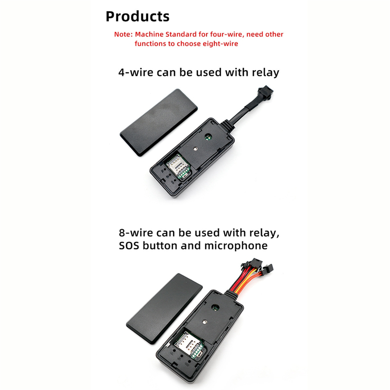 BABQ 4G voiture GPS Tracker localisateur Anti-perte en temps réel positionneur avec alarme SOS d'urgence télécommande vélo moto(C)