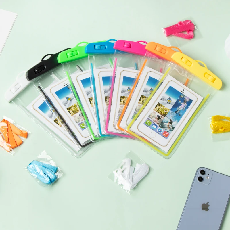 กรณีโทรศัพท์กันน้ําว่ายน้ํากระเป๋ากันน้ํา Universal ใต้น้ําโทรศัพท์ Protector กระเป๋า PV สําหรับ iPhone 15 14 13 PRO MAX