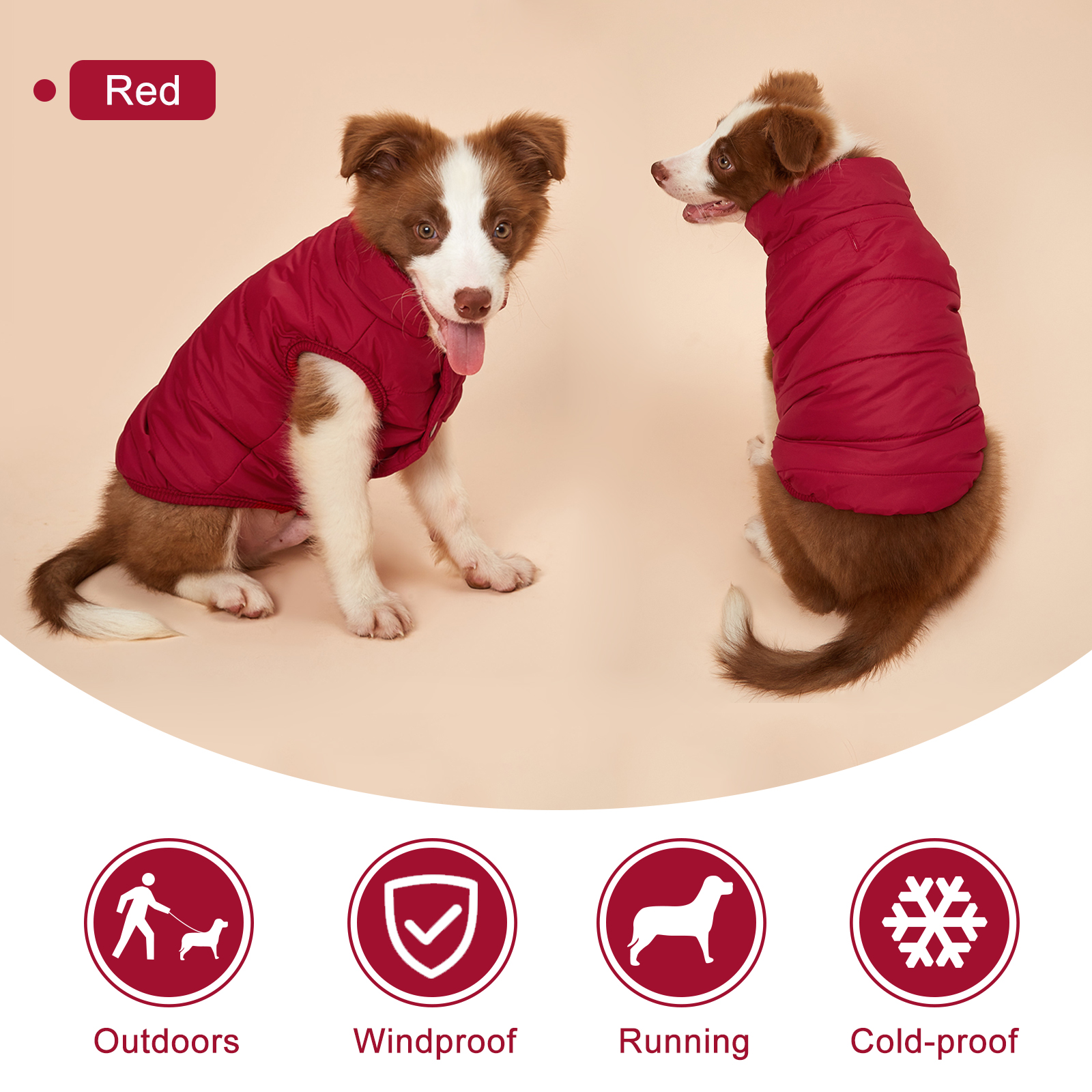 Abrigo de invierno para mascotas, ropa para perros, ropa de invierno, ropa cálida para perros pequeños, abrigo de Navidad para perros grandes, ropa de invierno para Chihuahua