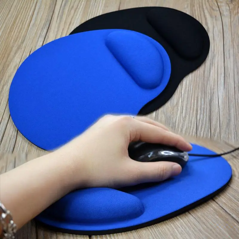 Solid Color Table Ergonomic Mouse Pad with Wrist Rest Non-Slip Rubber Computer Pad on The Table Surface for The Mouse Wristband