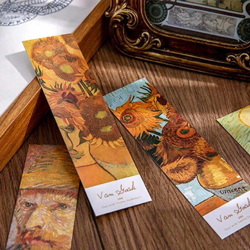 4 Stil 30 Stück/Box Ins Landschaft Charakter Lesezeichen Kreatives Handbuch DIY abstrakte Papierkarten für Studenten