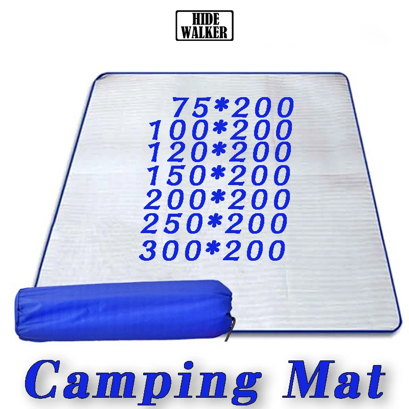 Almohadilla de papel de aluminio a prueba de humedad para acampar al aire libre, tienda impermeable con huella, estera de Picnic portátil, almohadilla ligera para dormir para caminar