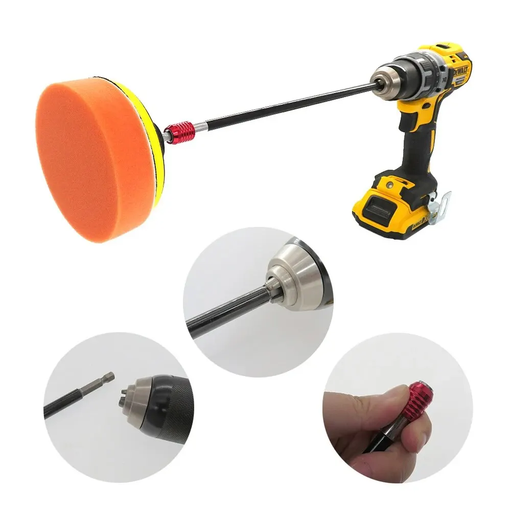 1pc Hexagonal Handle Red Extended Quick Release Auto-bloqueio Extensão Rod Extensão Rod 300mm Chave De Fenda Extensão Rod Tool