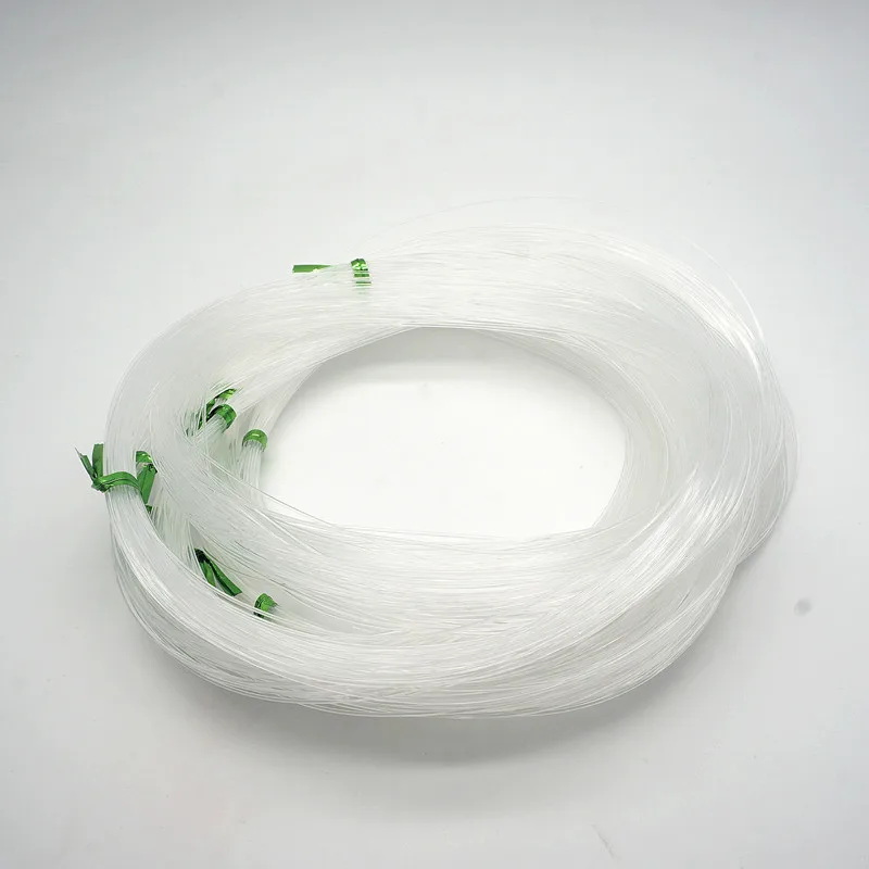 0,4 0,5 0,6 0,7 0,8 1mm de diámetro hilo de nailon cristal transparente no elástico hilo de pescar cordón para cuentas para encontrar joyería DIY HK197