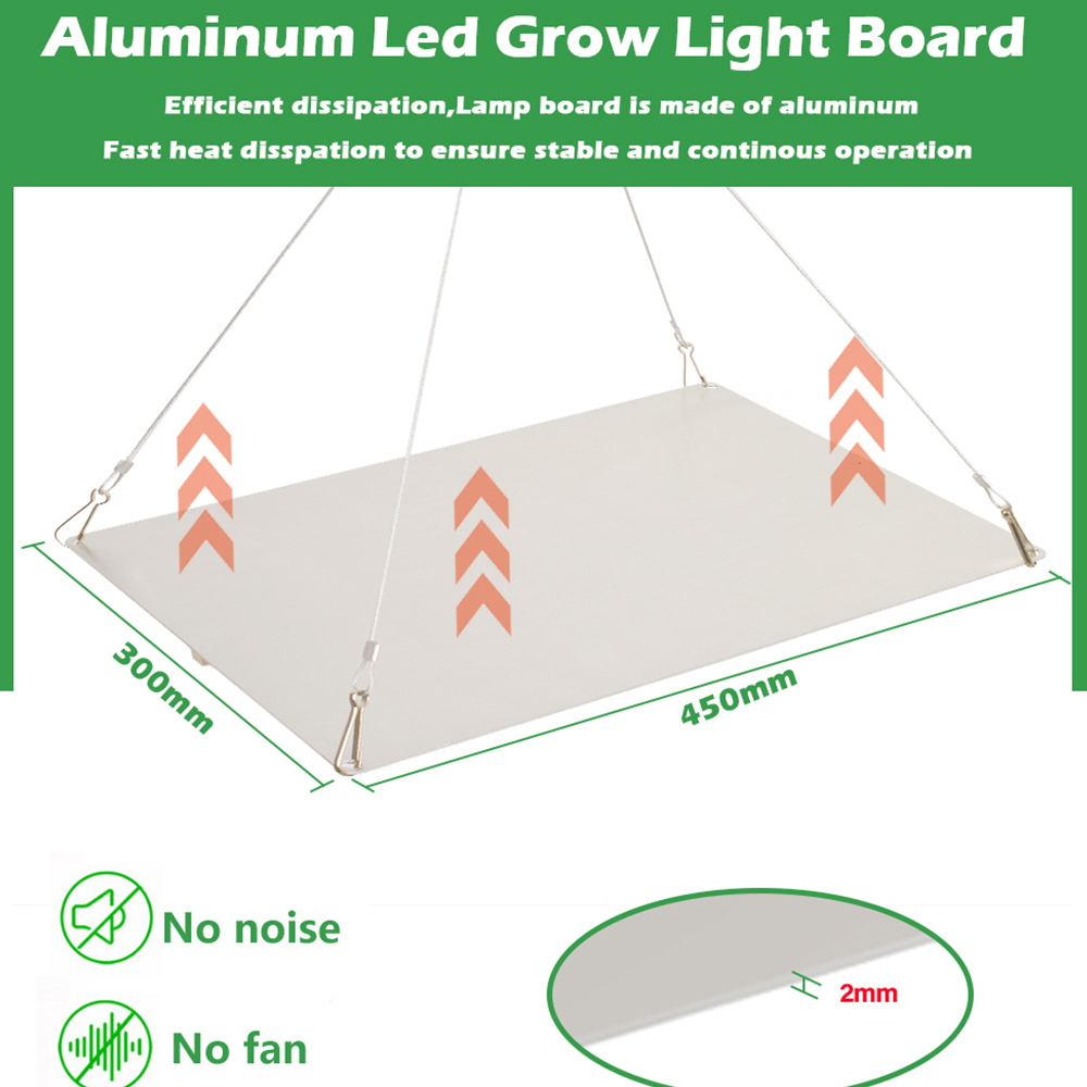 Leclstar Quantum LED Grow Light Veg e Bloom Phytolamp, Plugue UE, para Planta Lâmpada Hidropônica de Espectro Completo Flor de Estufa