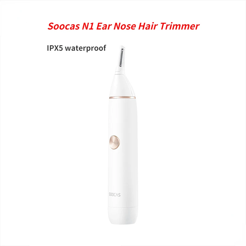 Soocas Mũi Tóc IPX5 Chống Nước Lông Mày Kẹp Lưỡi Dao Sắc Bén Không Dây Mũi Bụi Dành Cho Nam Nữ Mũi Tóc