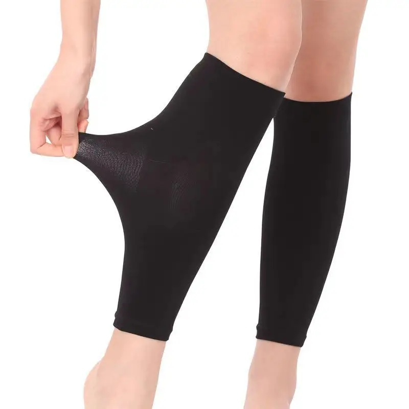 Varices soulagement de la Fatigue jambières Compression mollet manches chaussette longue bas élastique jambe soutien jambe tibia chaussette