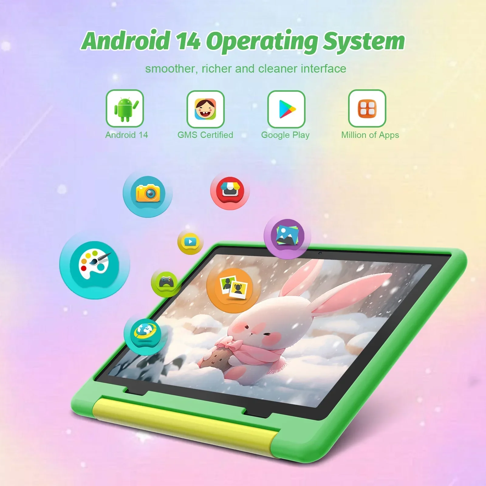 Criança tablet 10 Polegada android 15 octa núcleo 14gb ram 64gb rom 128gb expansível 5000mah wifi bluetooth presente das crianças software