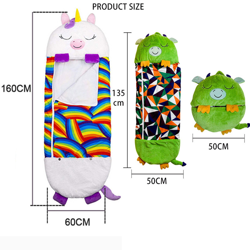 Kids Cartoon Slaapzakken Kinderen Dier Slaap Sack Pluche Pop Kussen Lui Sleepsacks Voor Jongens Meisjes Verjaardag Christma Gift