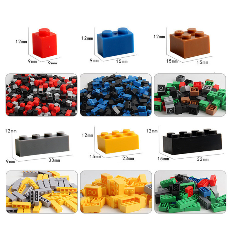 1000 ชิ้น DIY Creative Building Blocks จํานวนมากชุดเมืองคลาสสิกอิฐประกอบ Brinquedos ของเล่นเพื่อการศึกษาเด็ก