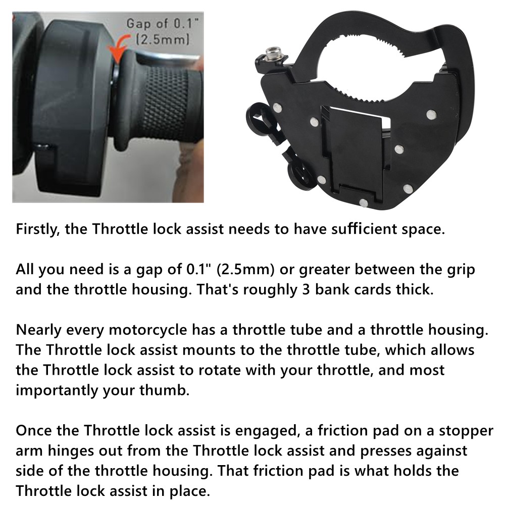 オートバイクルーズコントロールスロットルロックアシストハンドルバートップ/ボトムキット BMW KTM スズキヤマハホンダスピードコントロール