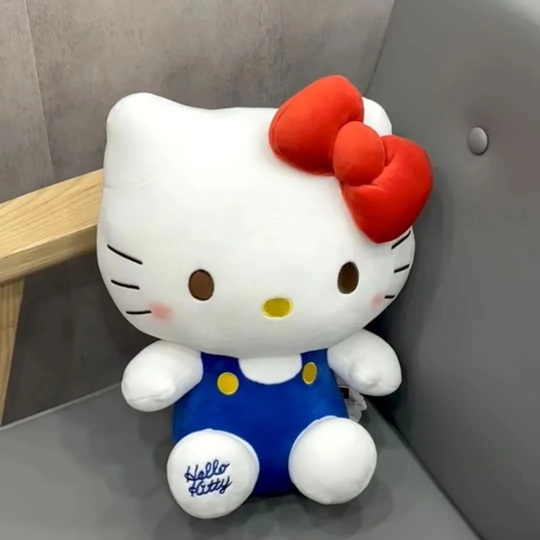 Hello Kitty ของเล่นตุ๊กตา Sanrio Plushie ตุ๊กตา Kawaii Hello Kitty ตุ๊กตาสัตว์ Hello Kitty เบาะโซฟาหมอนตกแต่งบ้านเด็กของขวัญ