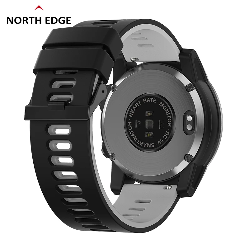 North EDGE CROSS Fit 3นาฬิกานาฬิกากีฬาผู้ชาย GPS, 1.43 HD AMOLED Display เครื่องวัดความสูง50M ATM เครื่องวัดระดับความสูงบารอมิเตอร์เข็มทิศอัจฉริยะสำหรับผู้ชาย