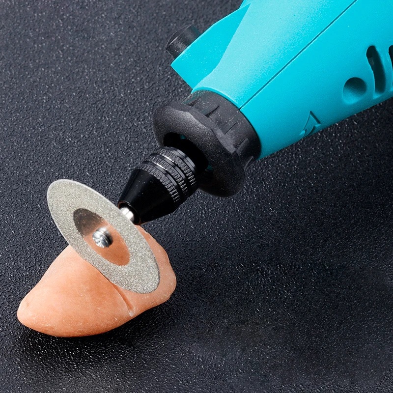 CMCP Mini Diamond Saw Blade 16-60mm With Mandrel Abrasive Diamond Discs for Dremel Rotary Tool Mini Cutting