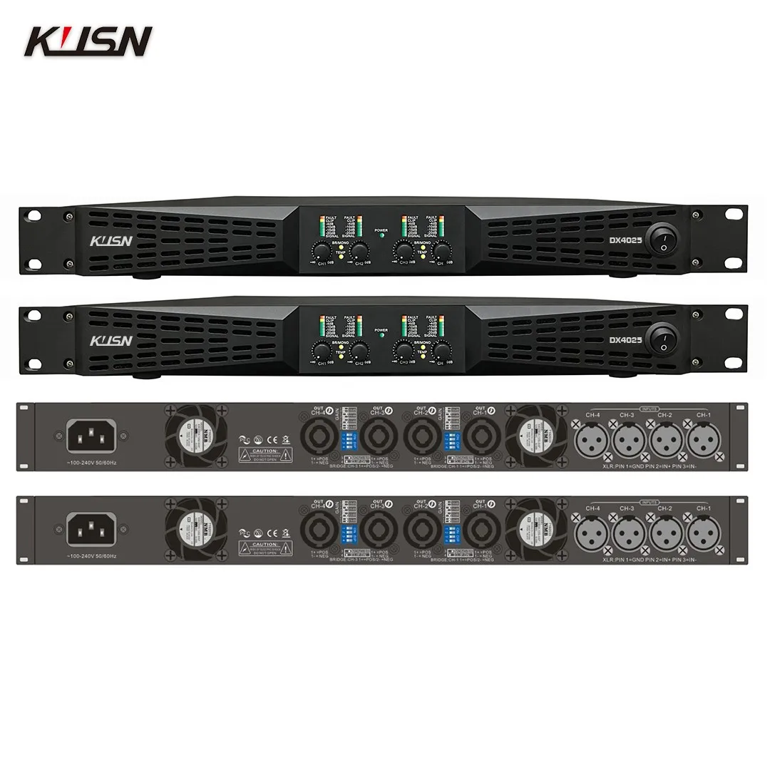 250Wx4 8 Ohm 1U Professional CLASS D Digital Amplifier Stereo Power Factor Correction High-End Large Performances Bars Party