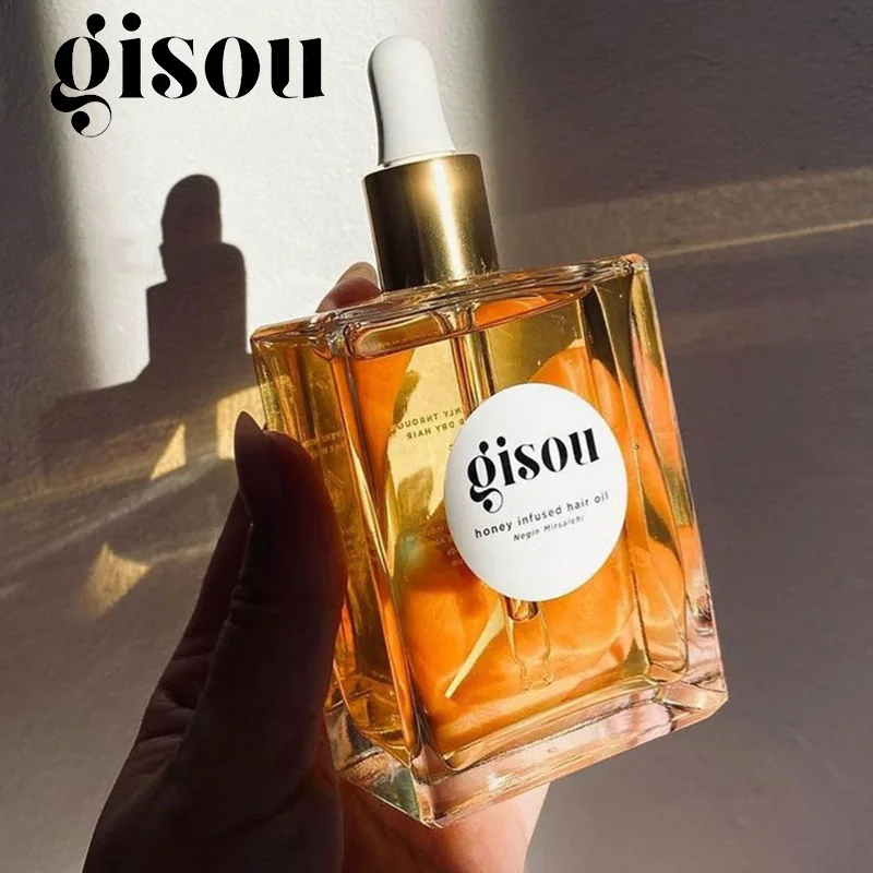 새로운 Gisou 허니 인퓨즈 헤어 오일 건성 모발 관리 개선 필수 유연성 부드럽고 오래 지속되는 향기 유지 컨디셔너