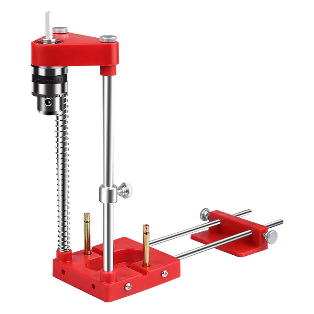 Localizador de agujeros para taladro eléctrico, localizador de taladro para carpintería, localizador de perforaciones ajustable, soporte para taladro