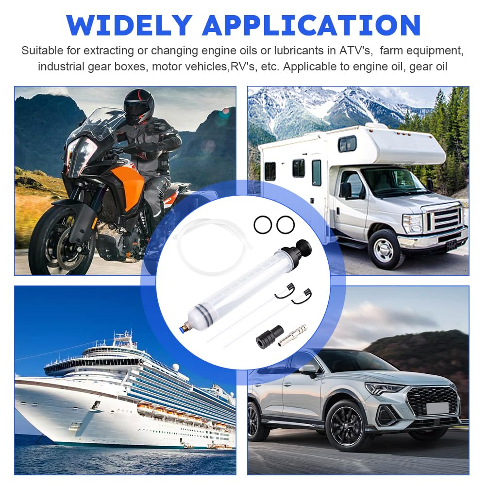自動車ブレーキ液抽出器自動オイル交換シリンジホース付き両用オイル交換ツール 100-500cc 自動車用品