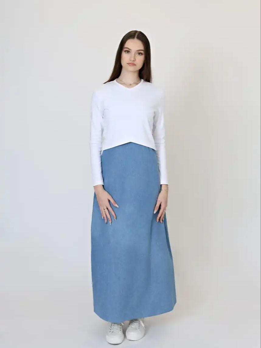 2025 Mails Ropa de mujer Camisas elegantes Vestido largo sin mangas Jersey de algodón Top