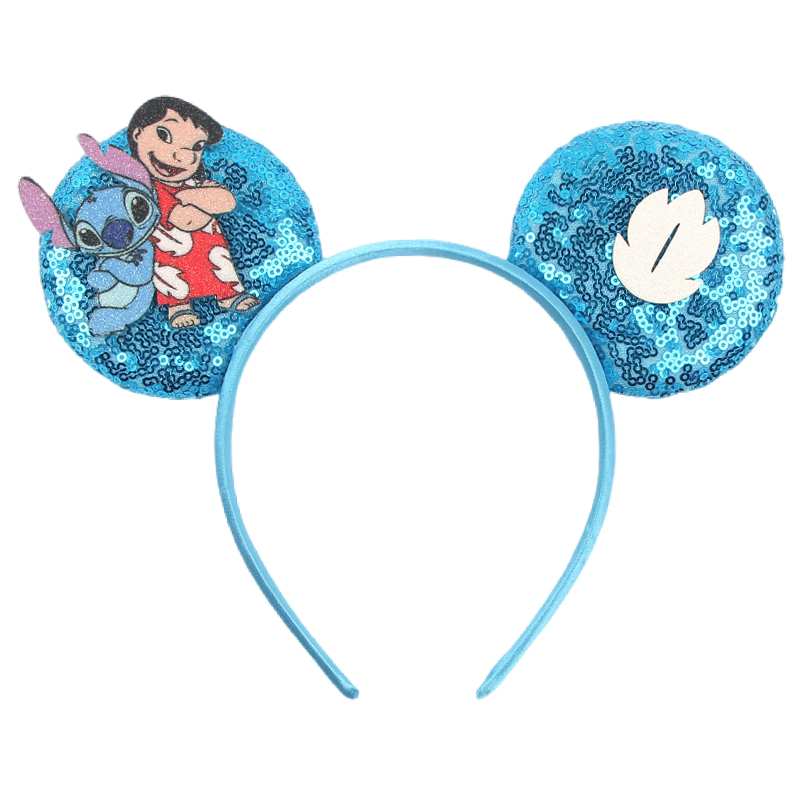 2024 disney festival festa cosplay mouse orelhas bandana 3.3 "orelhas glitter hairband para meninos meninas diy dos desenhos animados acessórios de cabelo
