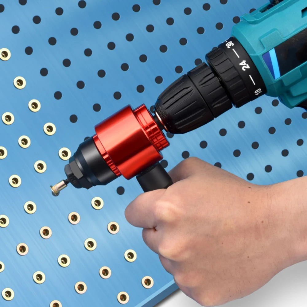 ไฟฟ้า Rivet Nut ปืน M3 M4 M5 M6 M8ไร้สาย Riveting Bor Listrik Adapter เครื่องมือดึง Rivet ปืนอลูมิเนียมเล็บปืน