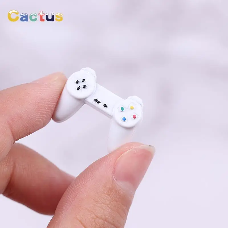 Dollhouse Electronic Mini Toys Model, Gamepad Simulation, Wireless Game Controller, Doll House Móveis, Decoração Acessórios, 1:12