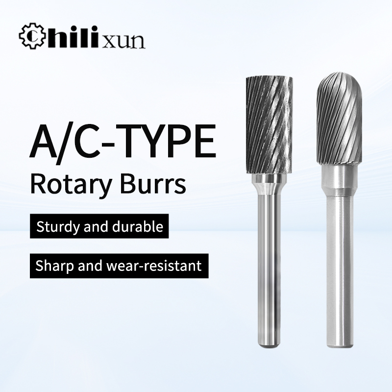 Tungsten Steel Grinder Carbide Rotary File Cylindrical Ball End Milling Cutter Metal Grinding Engraving Single and Double Groove