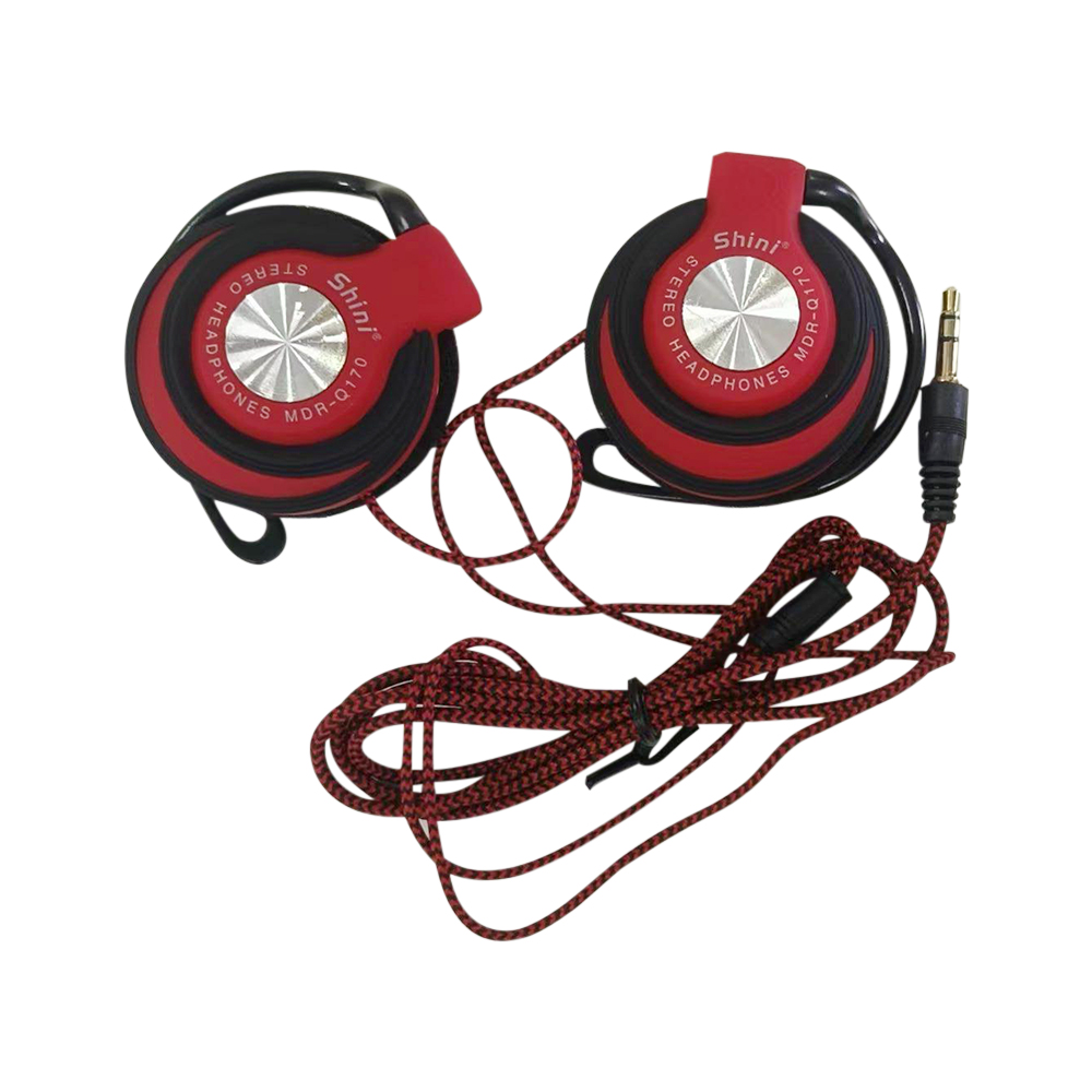 Q170 auriculares universales con cable de 3,5mm auriculares de graves pesados de alta fidelidad auriculares con gancho ajustable para la oreja auriculares de música