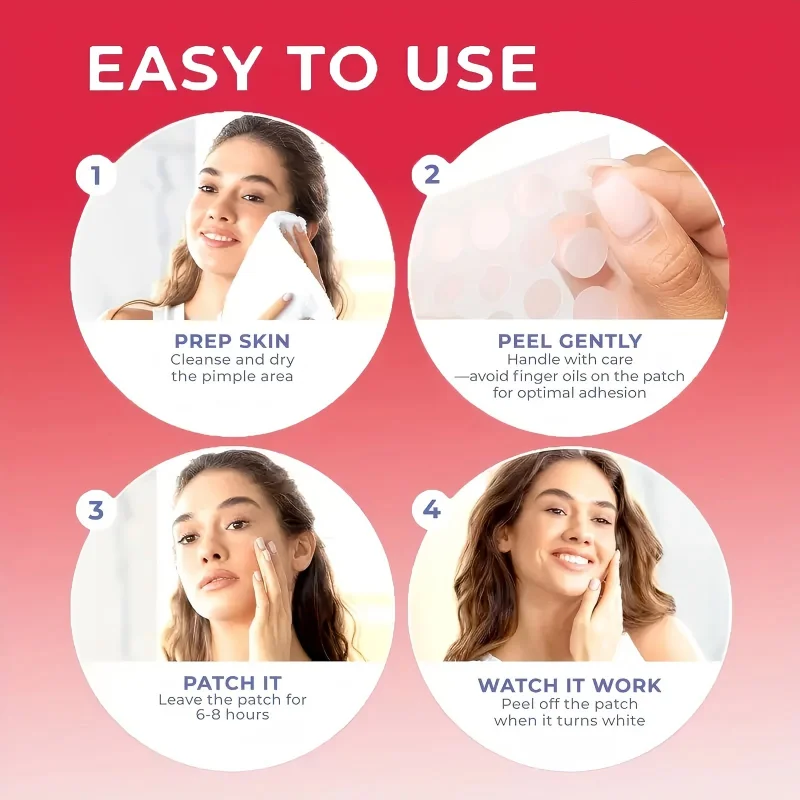 1200 pieces/set of hydrogel patches for acne coverage, suitable for both men and women, suitable for all skin types