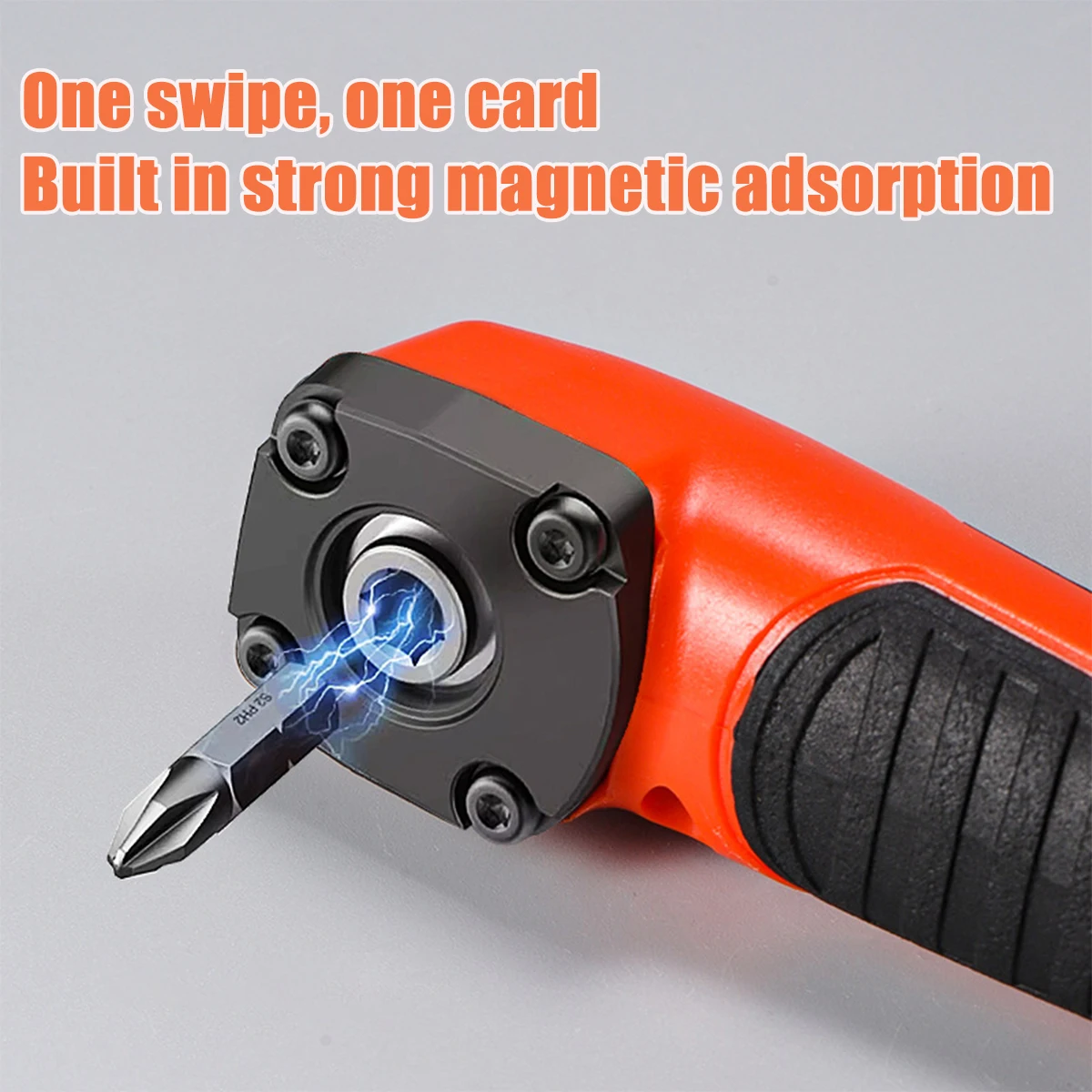 New 1PC Multifunctional Electric Corner Screwdriver,High Torque 90 ° Right Angle Screwdriver,Manual Tool,Blue and Orange