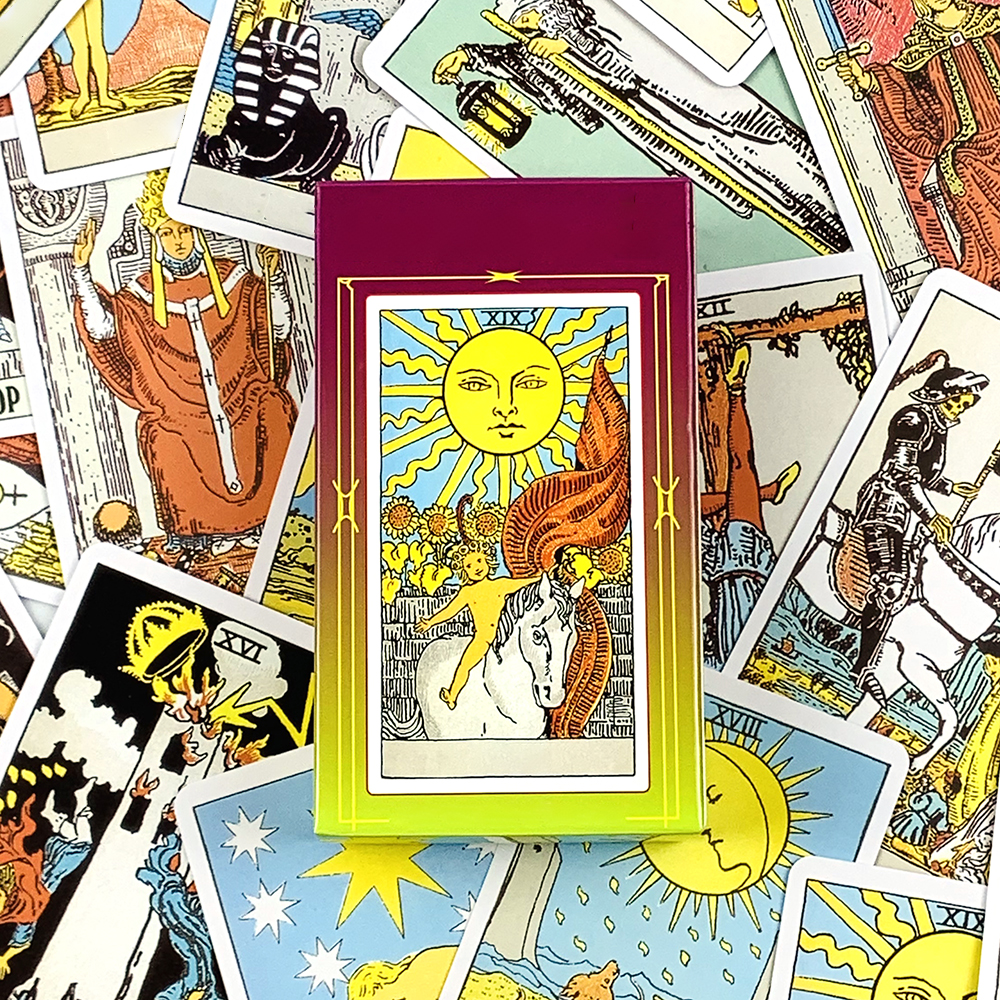 Baralho de cartas de tarô versão russa, jogos de festa, edição de adivinhação do destino, borad, presentes de halloween e natal