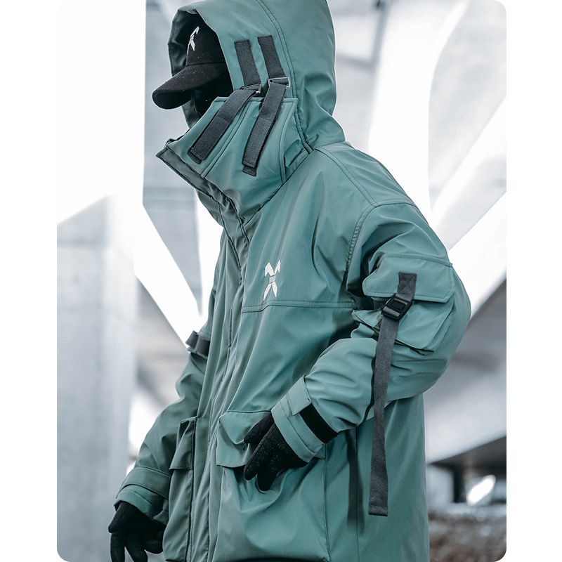 Unissex masculino boca de peixe com capuz casaco de inverno acolchoado jaqueta pesada roupas masculinas varsity harajuku hiphop high street