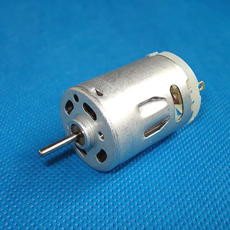 1 Buah R385 Motor Sikat Karbon Kecepatan Tinggi Motor DC 12V Motor Kecil Cocok untuk Model Kapal, Penyedot Debu Mobil, Pengering Rambut