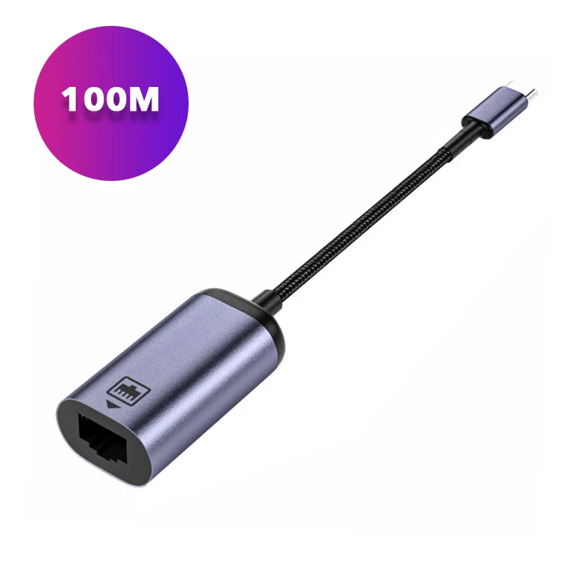 Adaptador convertidor USB tipo C 3,1 RJ45 LAN Ethernet USBC a 100/1000M Gigabit enchufe de red cable externo para MacBook Win 7/8/10