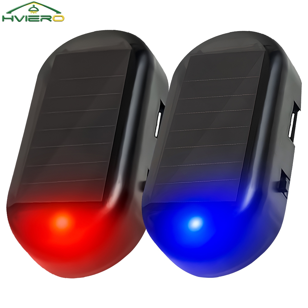Auto Zonne-energie Beveiliging Stroboscoop Dummy Alarm Draadloze Waarschuwing Anti-Diefstal Waarschuwingslampen LED Knippert Imitatie Decoratief